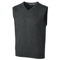Cutter & Buck Men's Charcoal Heather Tall Lakemont V-Neck Vest