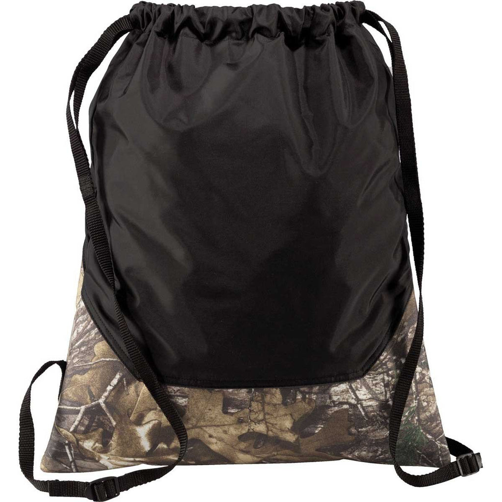 Port Authority Realtree Xtra/Black Outdoor Cinch Pack