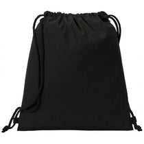 Port Authority Black Cotton Cinch Pack