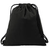 Port Authority Black Cotton Cinch Pack