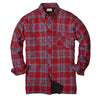 Backpacker Men's Blue Stuart Flannel Shirt Jacket with Quilted Lining