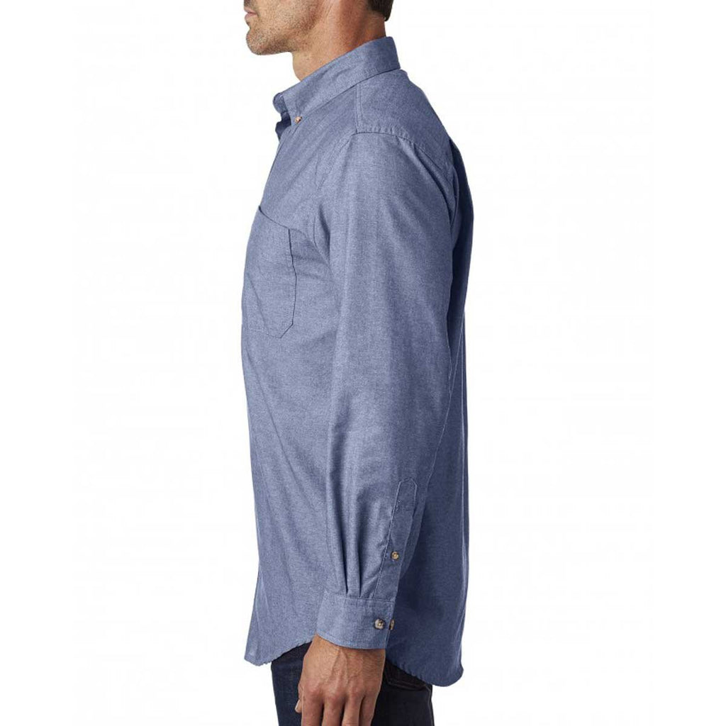 Backpacker Men's Navy Yarn Dyed Chambray Shirt