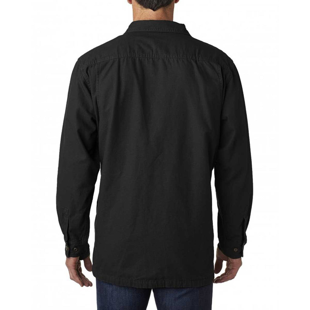 Backpacker Men's Black Canvas Shirt Jacket