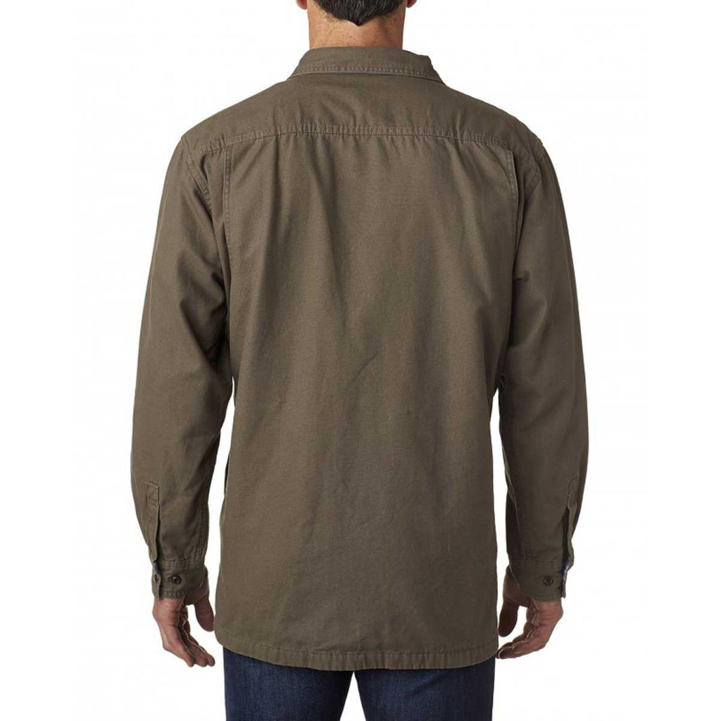 Backpacker Men's Moss Green Canvas Shirt Jacket