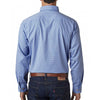Backpacker Men's French Blue Yarn Dyed Micro Check Shirt