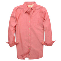 Backpacker Women's Red Classic Chambray Long-Sleeve Shirt