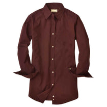 Backpacker Women's Burgundy Nailshead Long-Sleeve Woven Shirt