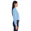 Backpacker Women's Light Blue Yarn-Dyed Micro-Check Woven