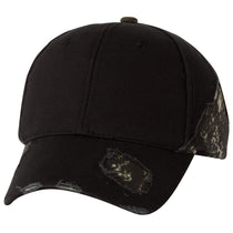 Outdoor Cap Black/Mossy Oak Breakup Frayed Camouflage Cap