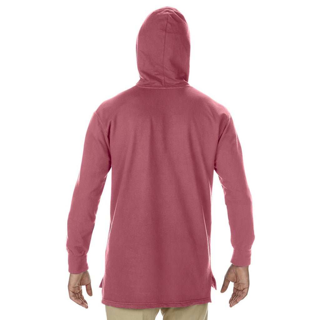 Comfort Colors Men's Crimson French Terry Scuba Hood