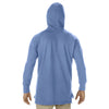 Comfort Colors Men's Flo Blue French Terry Scuba Hood