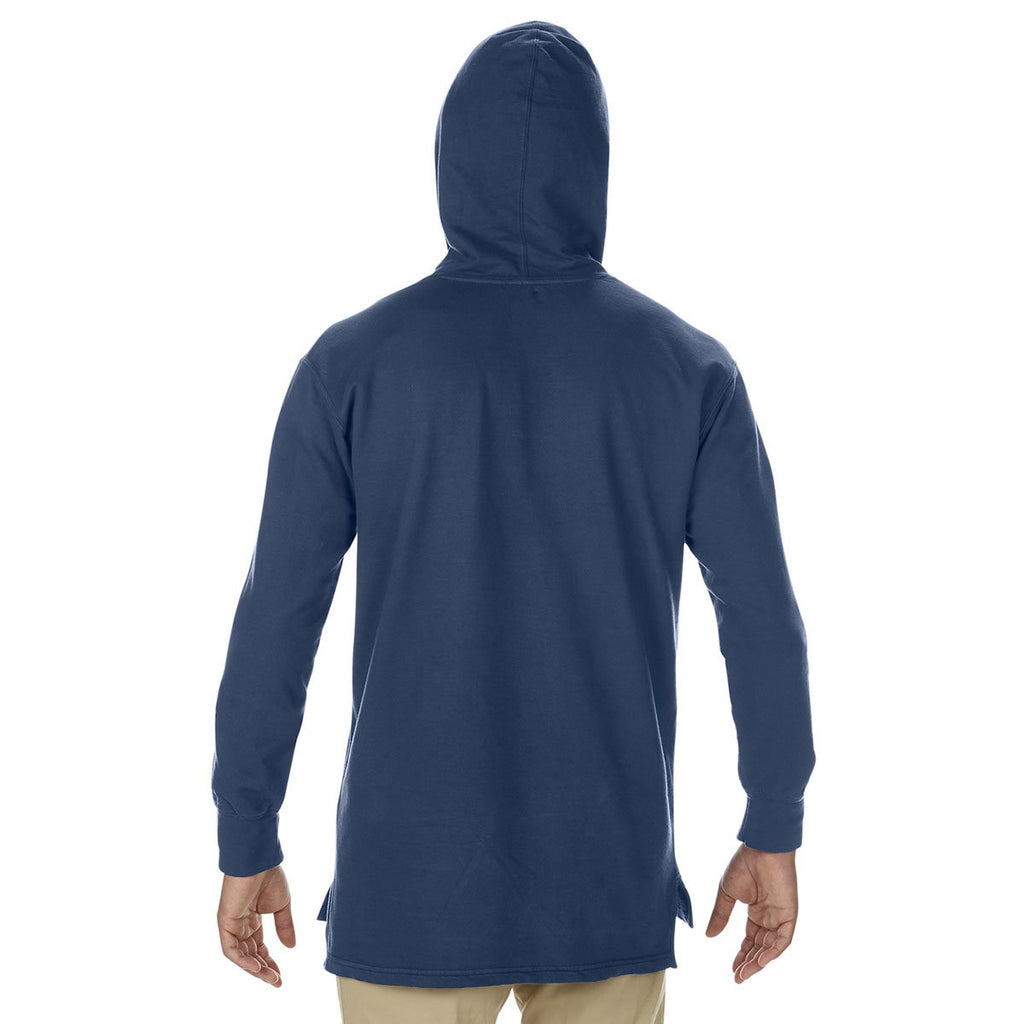 Comfort Colors Men's True Navy French Terry Scuba Hood