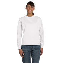 Comfort Colors Women's White 9.5 oz. Crewneck Sweatshirt