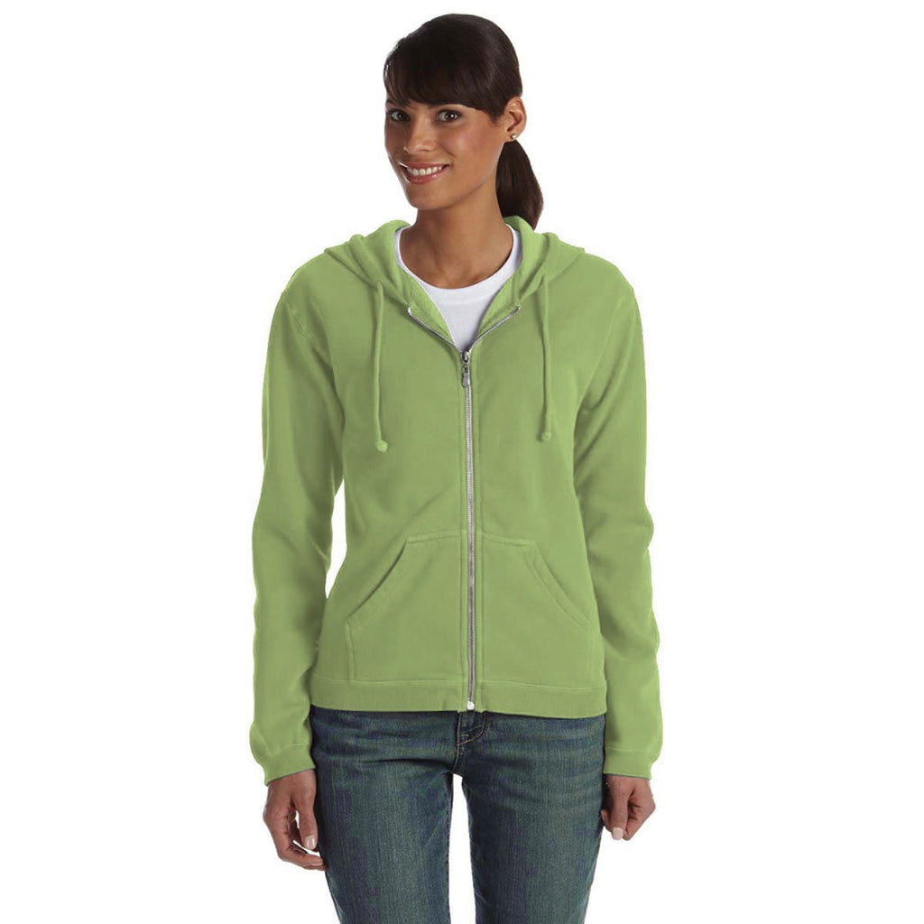 Comfort Colors Women's Celedon 9.5 oz. Full-Zip Hooded Sweatshirt