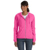 Comfort Colors Women's Neon Pink 9.5 oz. Full-Zip Hooded Sweatshirt