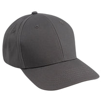 AHEAD Graphite/Black Cotton Twill Flat Brim Cap