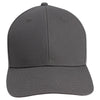 AHEAD Graphite/Black Cotton Twill Flat Brim Cap