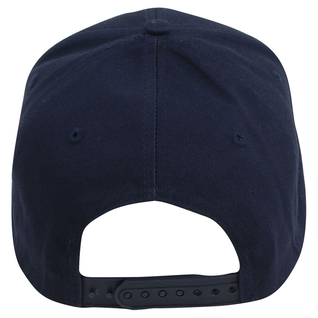 AHEAD Navy/Graphite Cotton Twill Flat Brim Cap