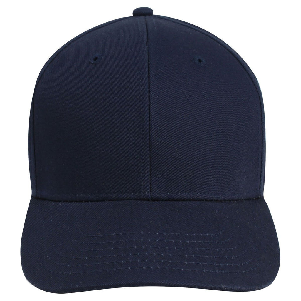 AHEAD Navy/Graphite Cotton Twill Flat Brim Cap