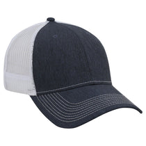 AHEAD Navy Linen/White Cotton Linene Snap Back Cap