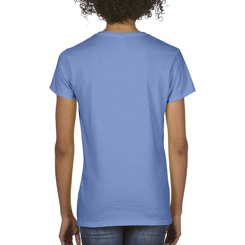 Comfort Colors Women's Flo Blue Midweight RS V-Neck T-Shirt