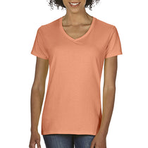 Comfort Colors Women's Melon Midweight RS V-Neck T-Shirt
