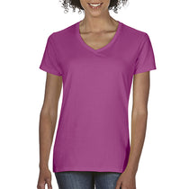 Comfort Colors Women's Raspberry Midweight RS V-Neck T-Shirt