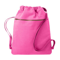 Comfort Colors Neon Pink Canvas Cinch Sack