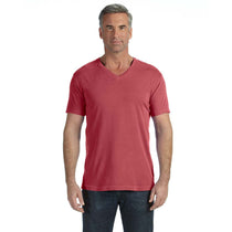Comfort Colors Men's Brick 5.4 Oz. V-Neck T-Shirt