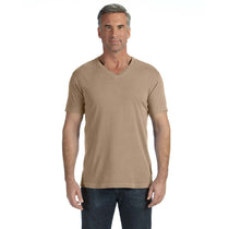 Comfort Colors Men's Khaki 5.4 Oz. V-Neck T-Shirt