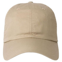 AHEAD Khaki Lightweight Cotton Solid Cap