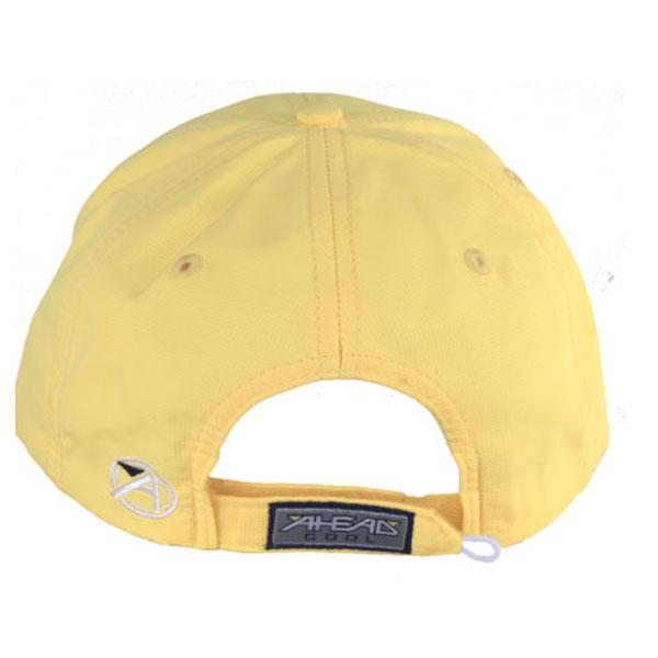 AHEAD Gold Finch/White Textured Poly Solid Cap