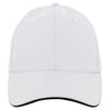 AHEAD White/Black Textured Poly Solid Cap