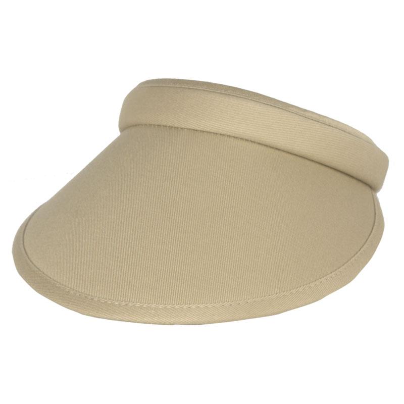Kate Lord Khaki Clip-On-Solid Visor