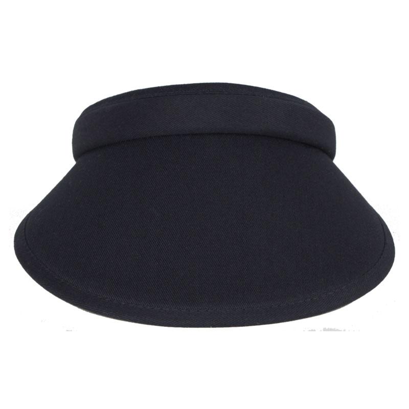 Kate Lord Navy Clip-On-Solid Visor
