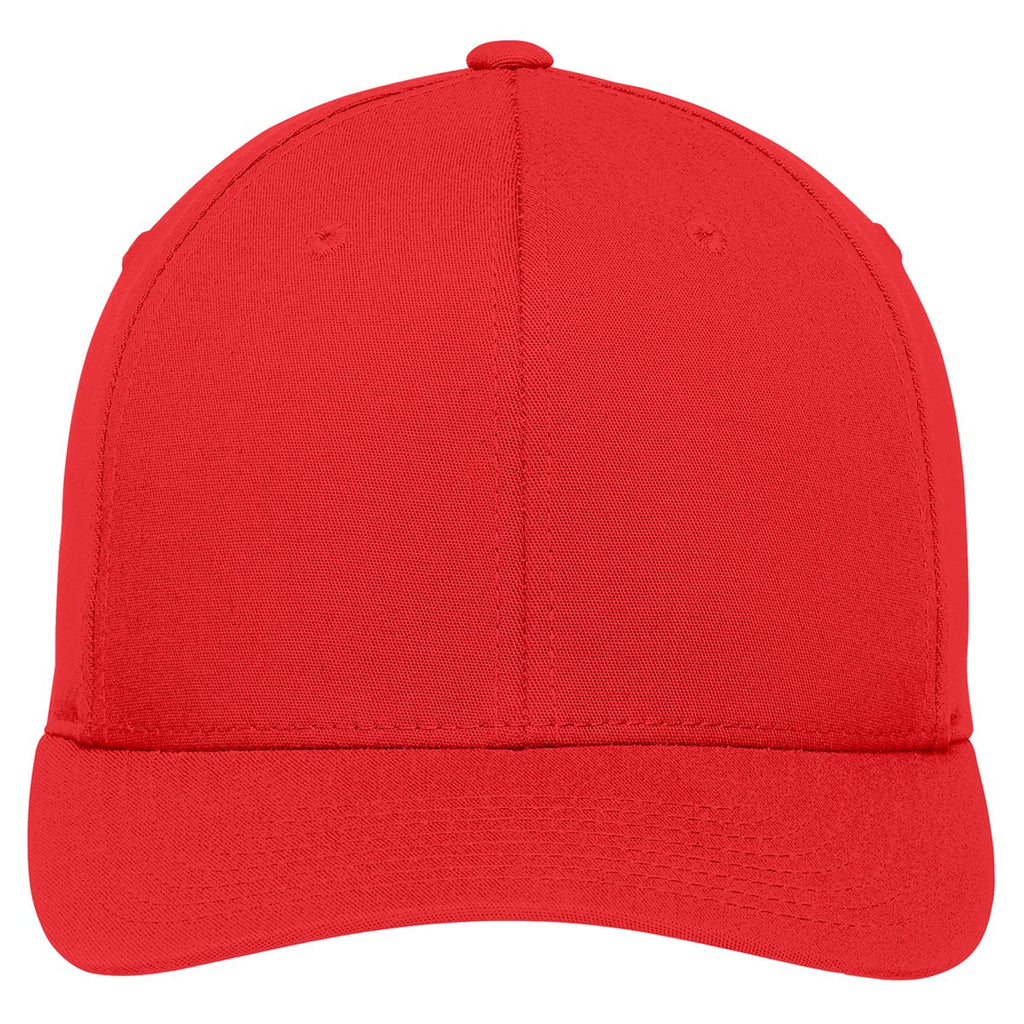 Port Authority True Red Flexfit Cotton Twill Cap