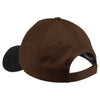 Port Authority Brown/Black Two-Tone Brushed Twill Cap