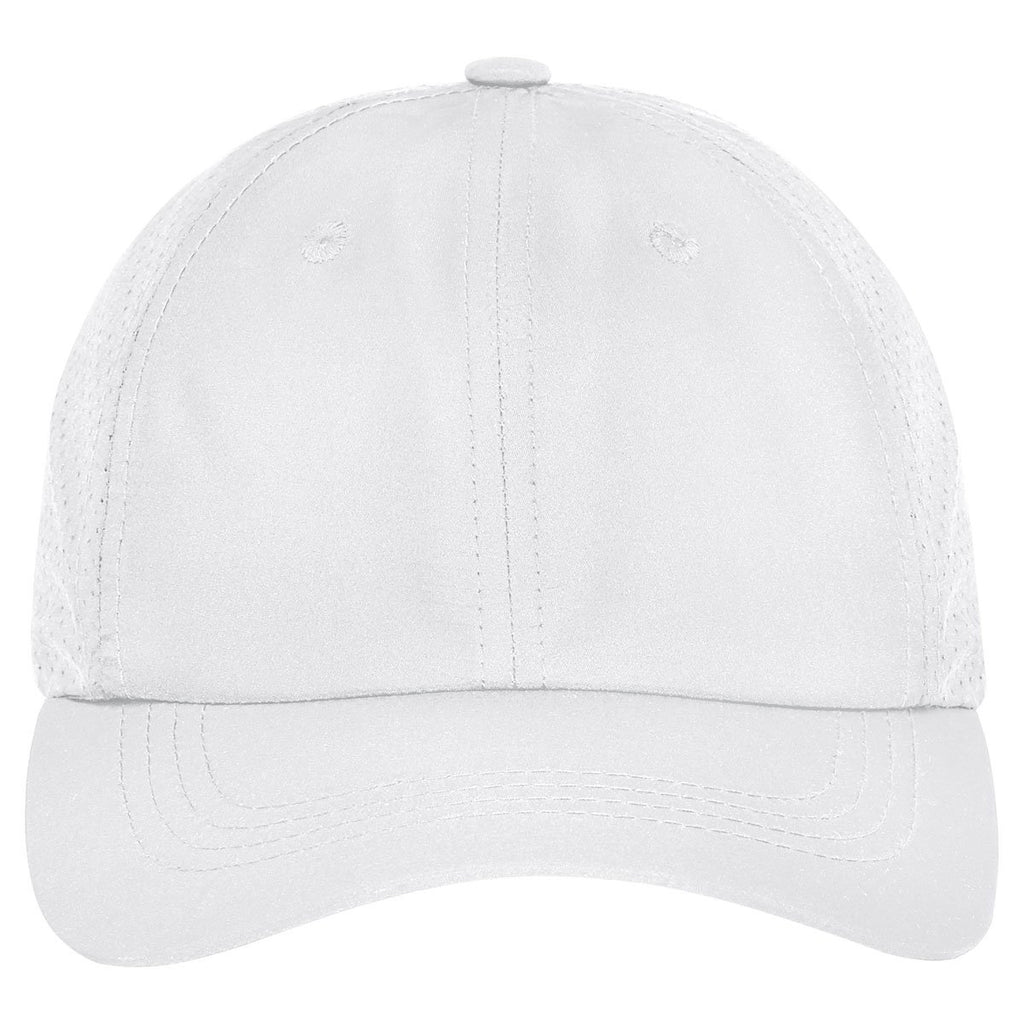 Port Authority White Perforated Cap