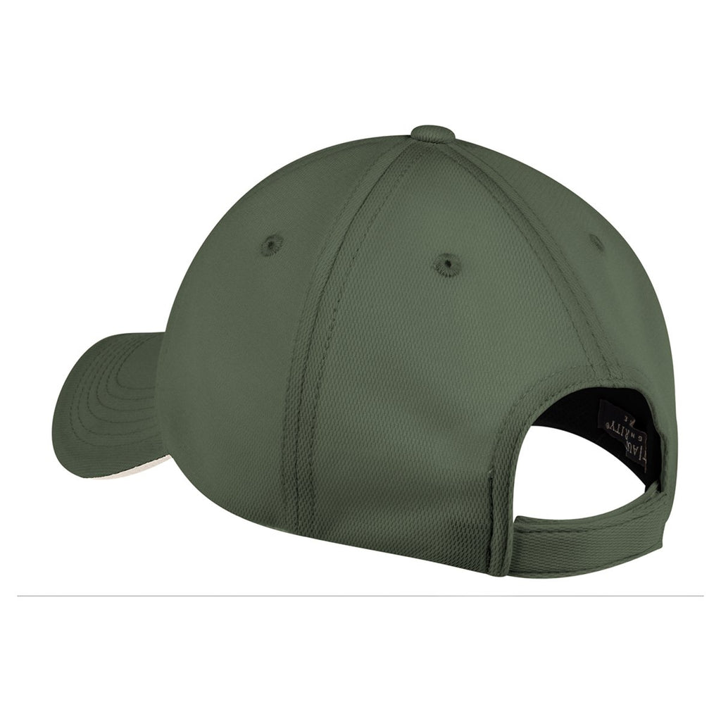 Port Authority Olive/ Stone Dry Zone Cap