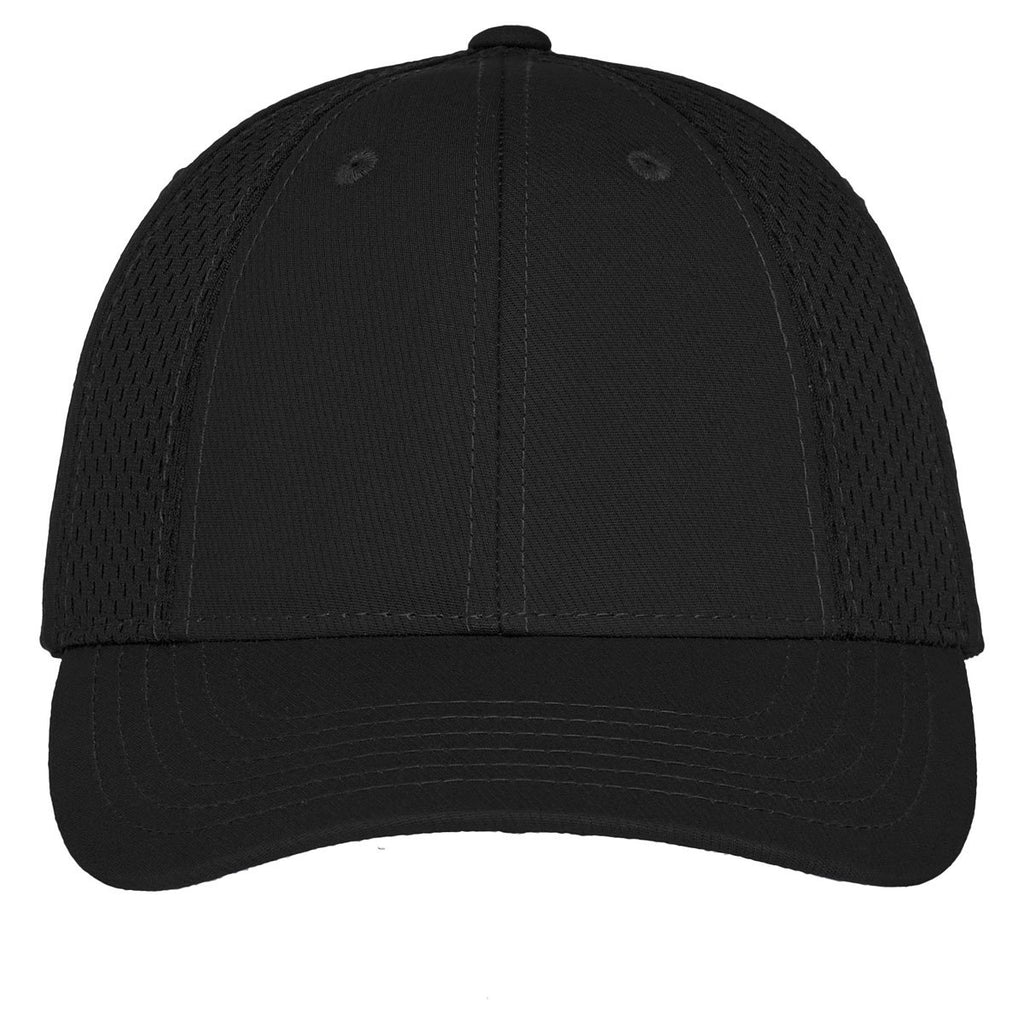 Port Authority Black Mesh Inset Cap