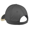 Port Authority Graphite/Stone Contrast Stripe Sandwich Bill Cap