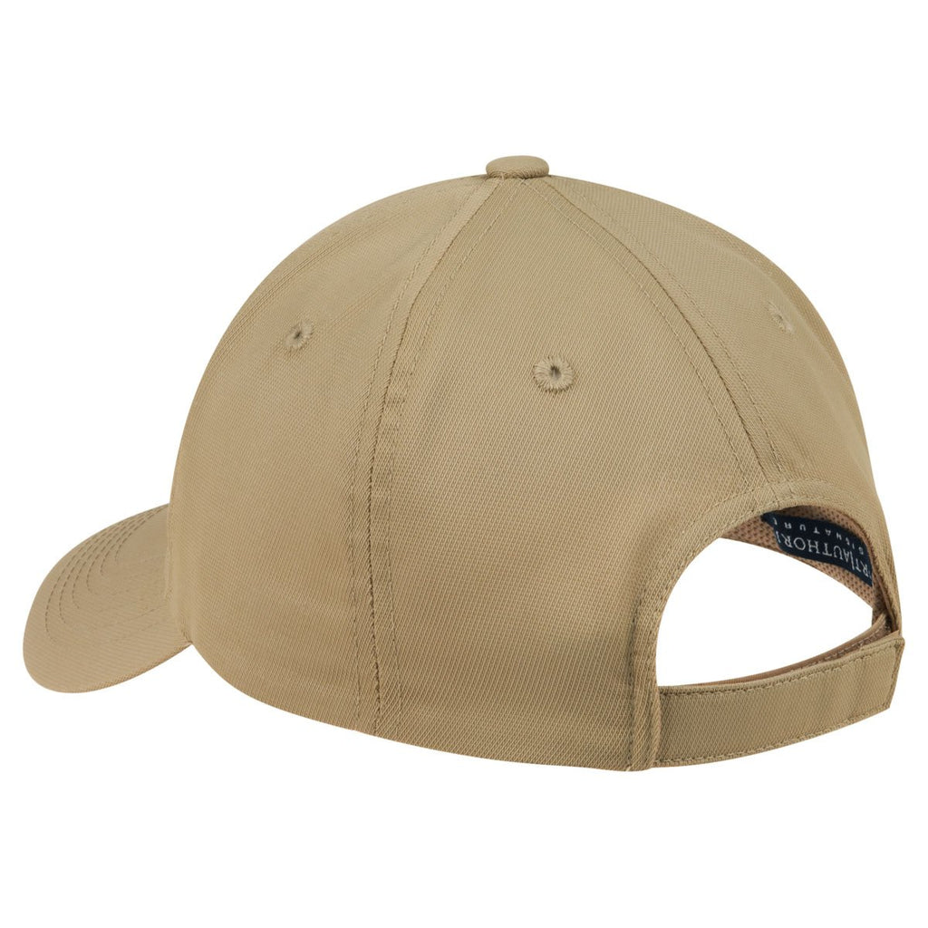 Port Authority Khaki Nylon Twill Performance Cap