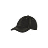 Port Authority Black Pigment Print Distressed Cap