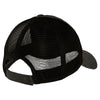 Port Authority Black Pigment Print Mesh Back Cap
