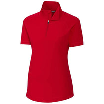 Cutter & Buck Women's Red Response Half Zip
