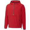 Cutter & Buck Men's Cardinal Red Breaker Half Zip Hooded Popover