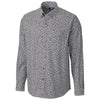 Cutter & Buck Men's Black Anchor Oxford Tossed Print Shirt