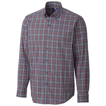 Cutter & Buck Men's Nocturnal Soar Fine Line Plaid Shirt