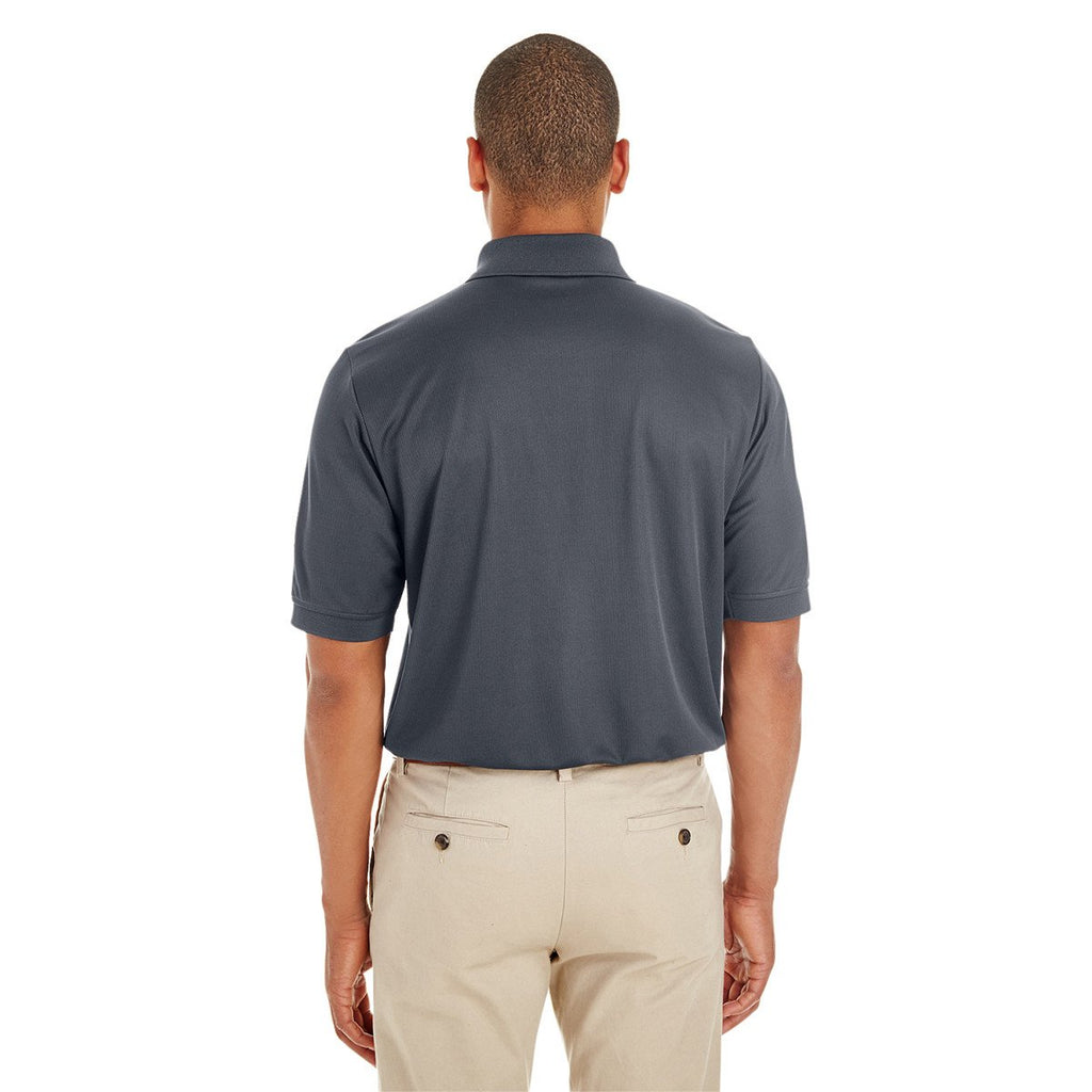 Core 365 Men's Carbon Pilot Textured Ottoman Polo