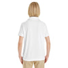 Core 365 Women's White Pilot Textured Ottoman Polo